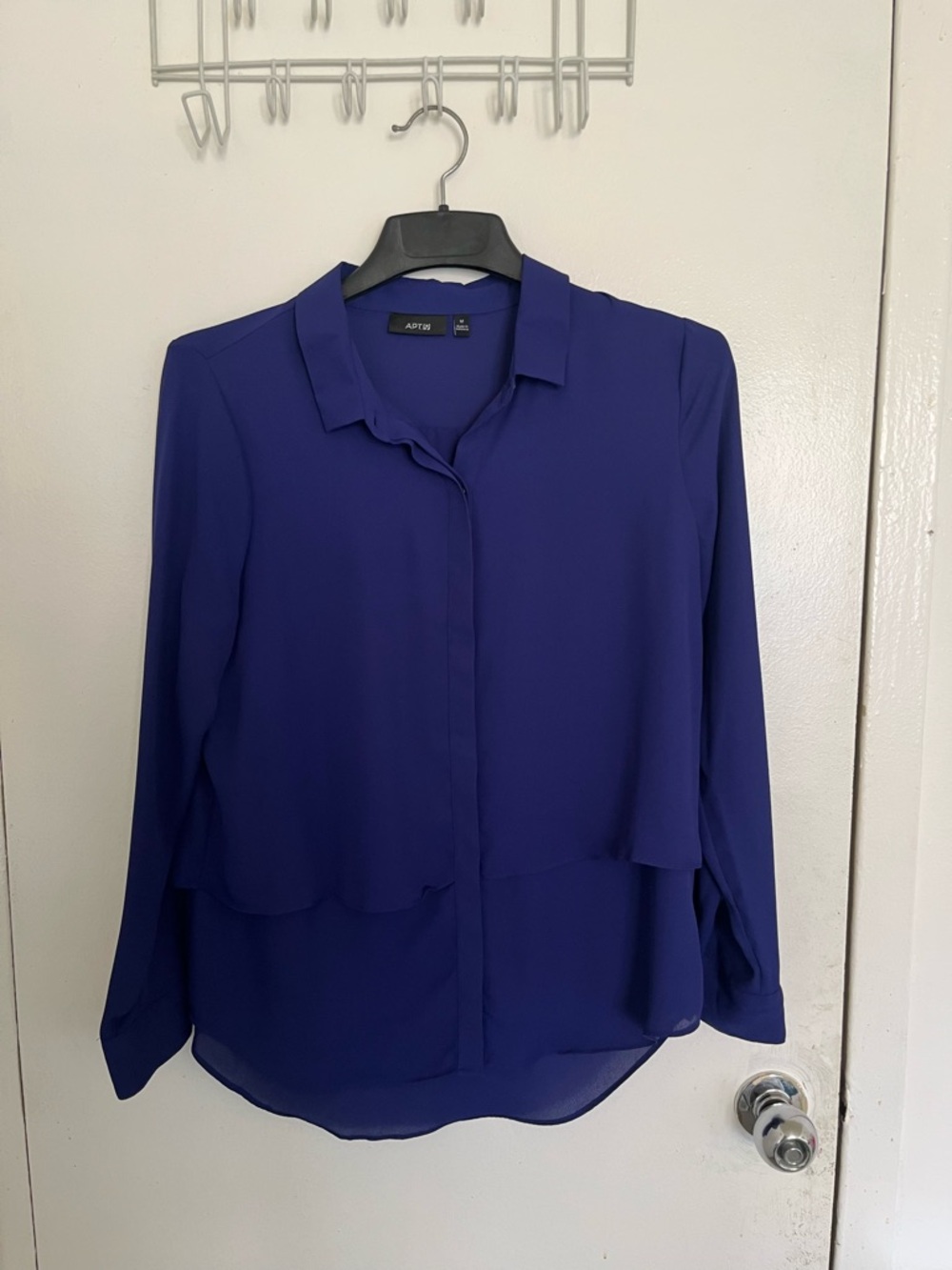 Apt. 9 Women's violet Long-Sleeve Button-Front Blouse - Picture 2 of 9